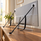 Adjustable Anti-Tip Furniture Strap - Safety Anchor for TVs, Bookshelves, Cabinets & Dressers