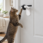 Door Handle Safety Lock - No-Drill Child & Pet Proof Lock, Prevents Unlocking and Pinched Fingers