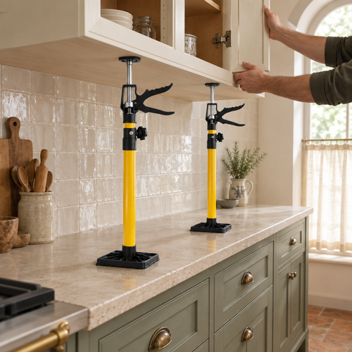 Adjustable Cabinet Support Rod - Height-Adjustable Ceiling Support for Cabinets & Cupboards, Heavy Duty