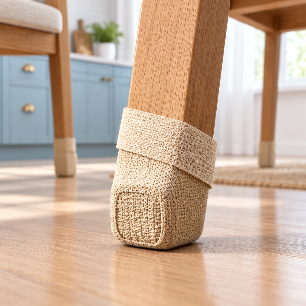 Elastic Chair Leg Protectors - Universal Stretch Covers for Table & Stool Legs, Anti-Slip & Wear-Resistant