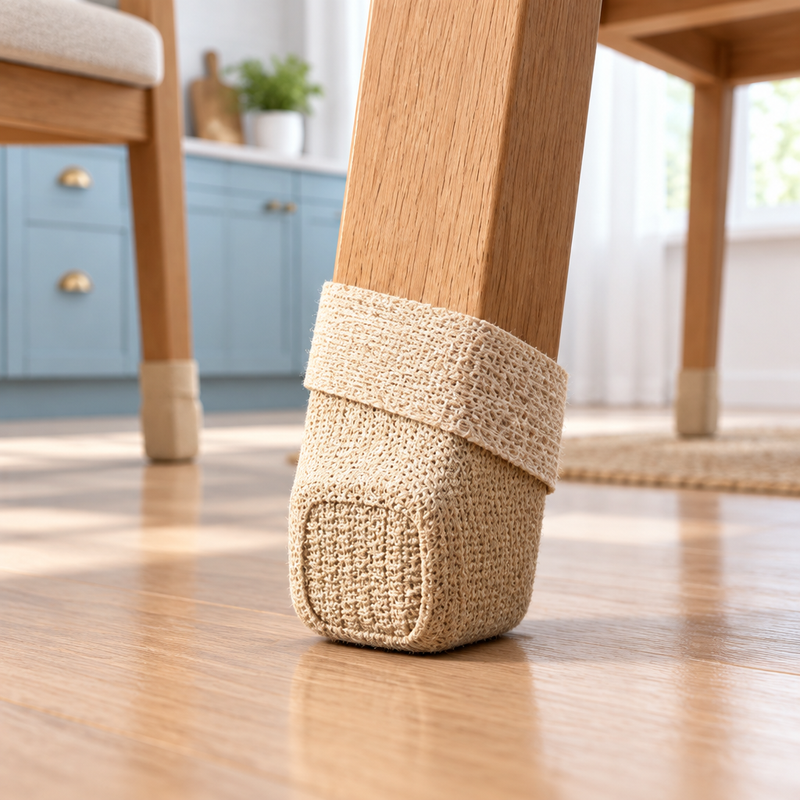 Elastic Chair Leg Protectors - Universal Stretch Covers for Table & Stool Legs, Anti-Slip & Wear-Resistant