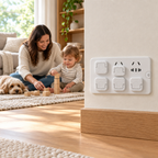 Child Safety Outlet Plug Covers - Electrical Socket Protector Set for Babies & Toddlers