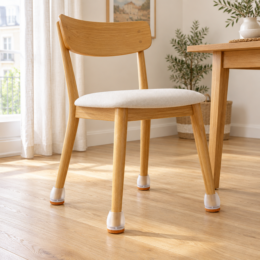 Silicone Chair Leg Caps - Noise-Reducing Anti-Slip Furniture Leg Protectors, Thick & Durable
