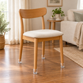 Transparent Silicone Chair Leg Caps - Anti-Slip Durable Furniture Leg Protectors, Set of 4